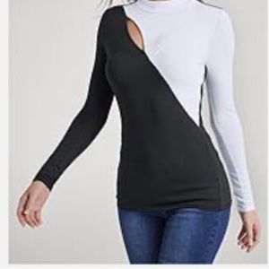 Venus, Long sleeve, black and white, large